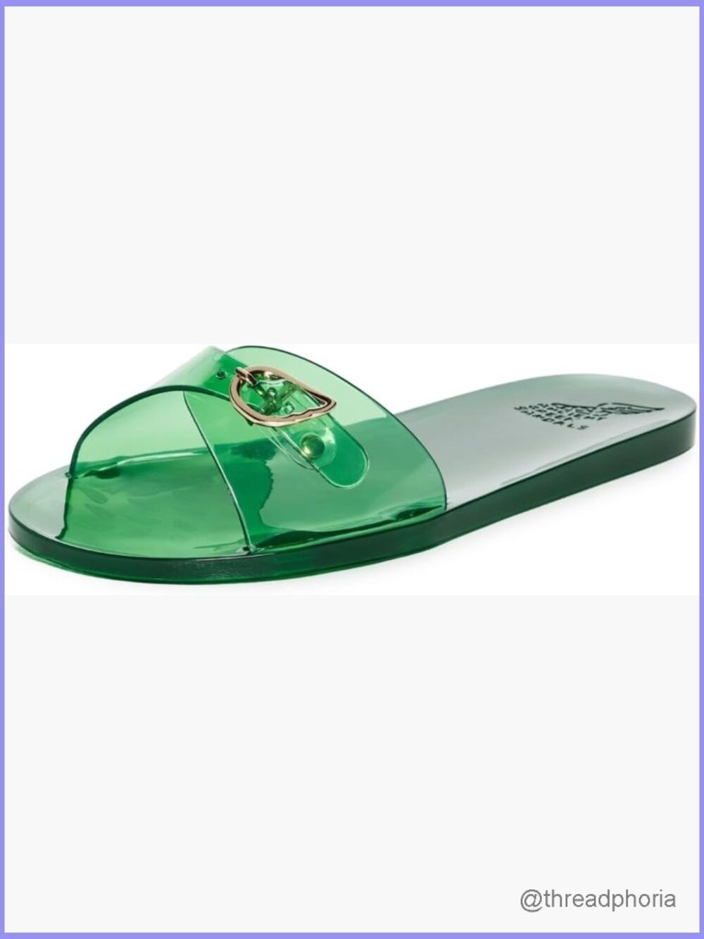 Slip On Rubber Slide Sandals Open Toe Adjustable Strap Flat